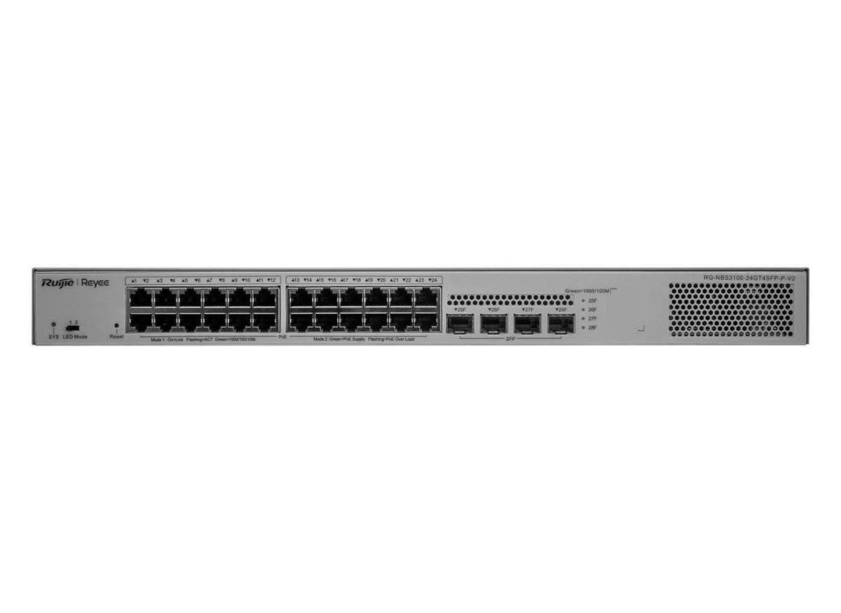Reyee 24 Port Gigabit PoE 370W 4SFP Layer 2+ Smart Managed Switch