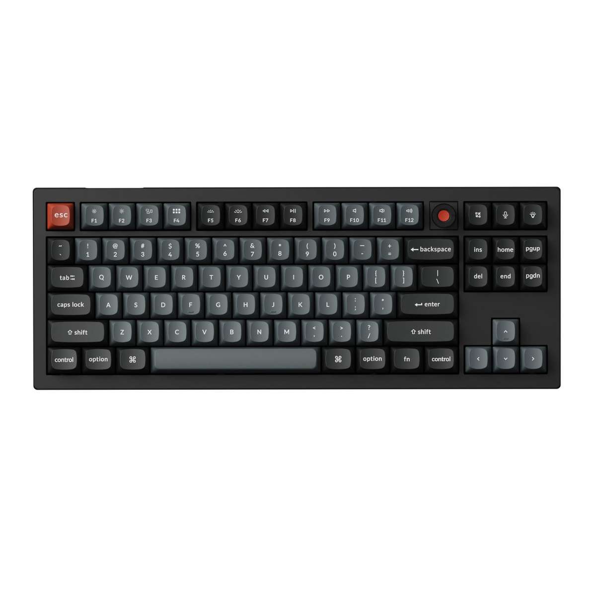 Keychron V3 Ultra 80% 8K Red Switch Hot-Swap RGB Wireless Keyboard - Black