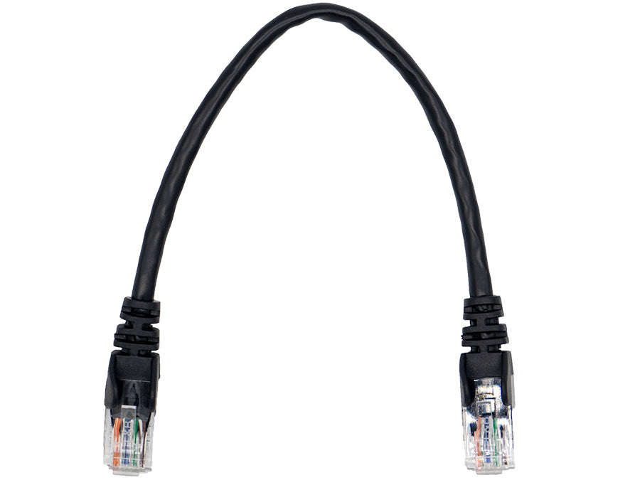 Linkbasic 22cm UTP Cat5e Flylead Black
