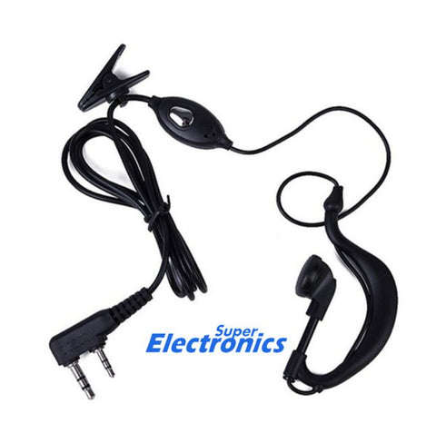 PTT Earpiece Headset MIC 2 Pin FOR Kenwood UV5R BF-888S Walkie Talkie