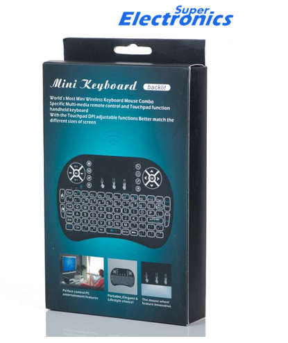 Mini Wireless Keyboard LED Backlit Air Mouse For Smart TV Google Android TV Box