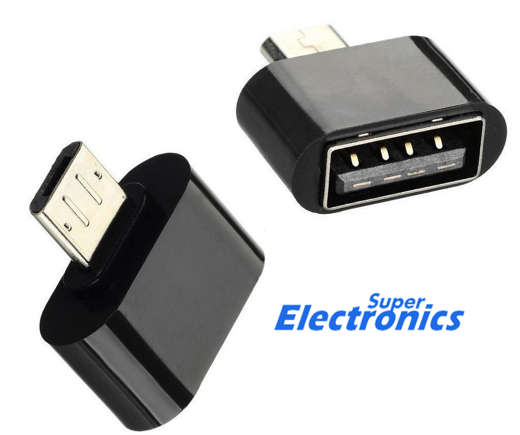 Adapter Micro USB OTG to USB 2.0 Adapter for Smartphones and Tablets - black