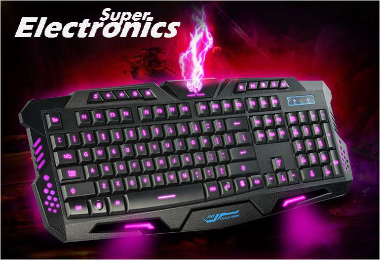 D200 Wired LED Backlit Computer Gaming Keyboard for PC