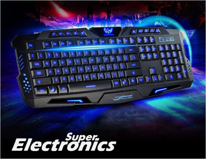 D200 Wired LED Backlit Computer Gaming Keyboard for PC