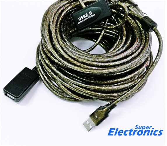 20M USB 2.0 Active Extension Cable with Signal Amplifier Chip