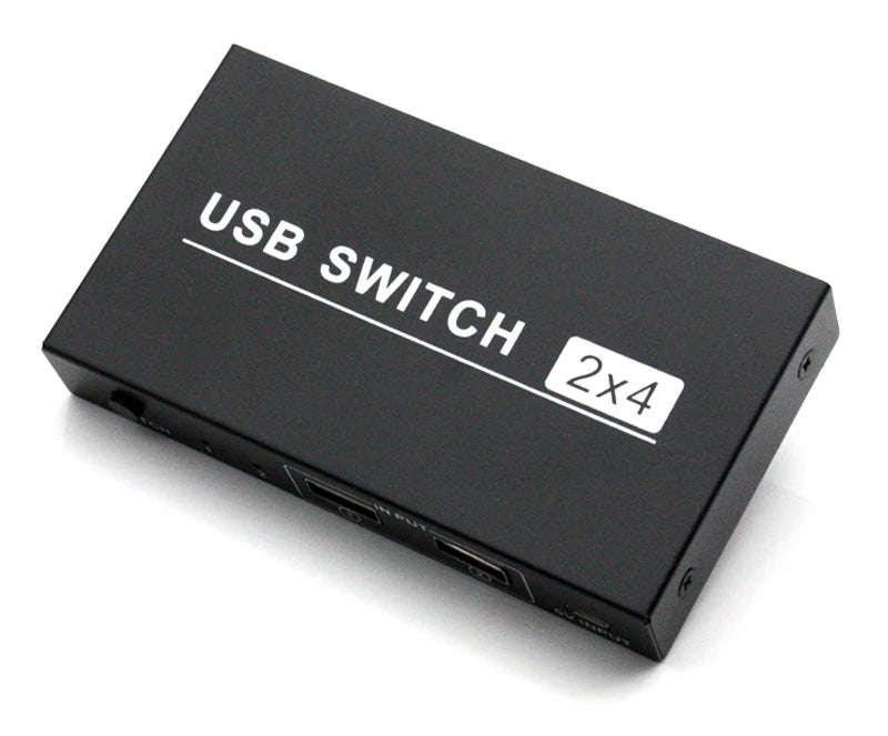 USB Switch Selector 2 Computers Sharing 4 USB Devices USB 2.0 Peripheral Box Hub