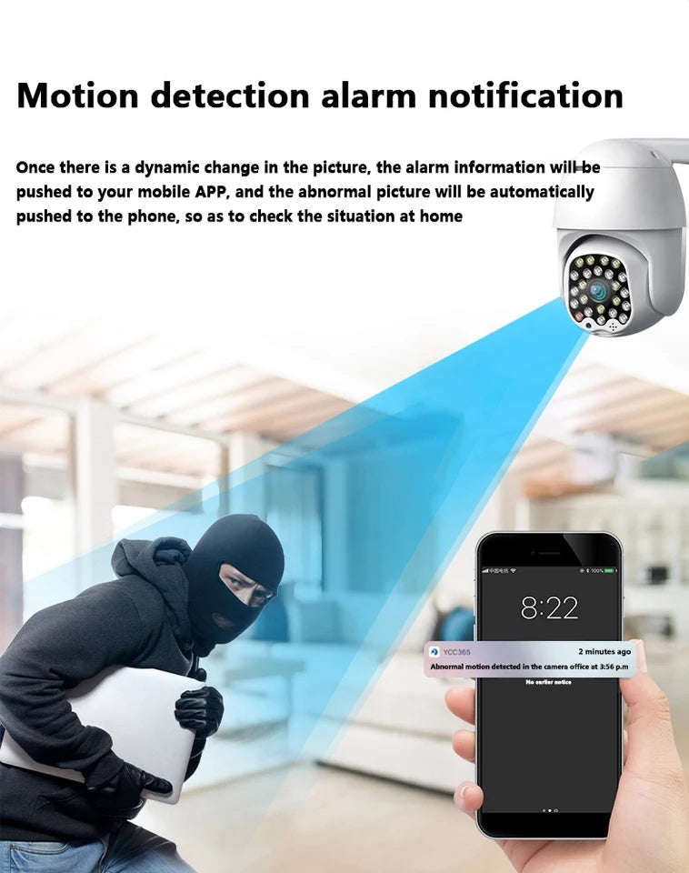 PTZ IP Camera Wifi Outdoor Speed Dome Wireless Wifi Security 23 LED Light Camera Pan Tilt Onif St...