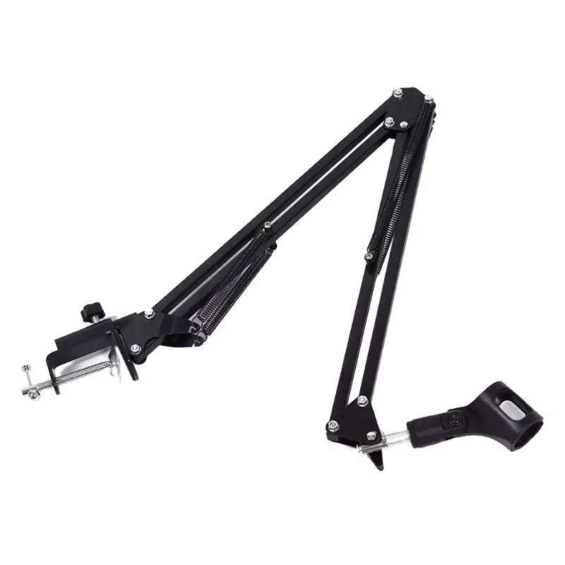 Extendable Recording Microphone Holder Suspension Boom Scissor Arm Stand Holder with Microphone C...
