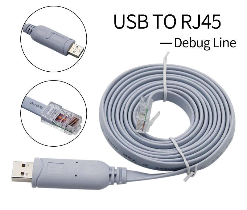 1.8M USB TO RJ45 Console Serial Console Cable Express Network Routers Cable