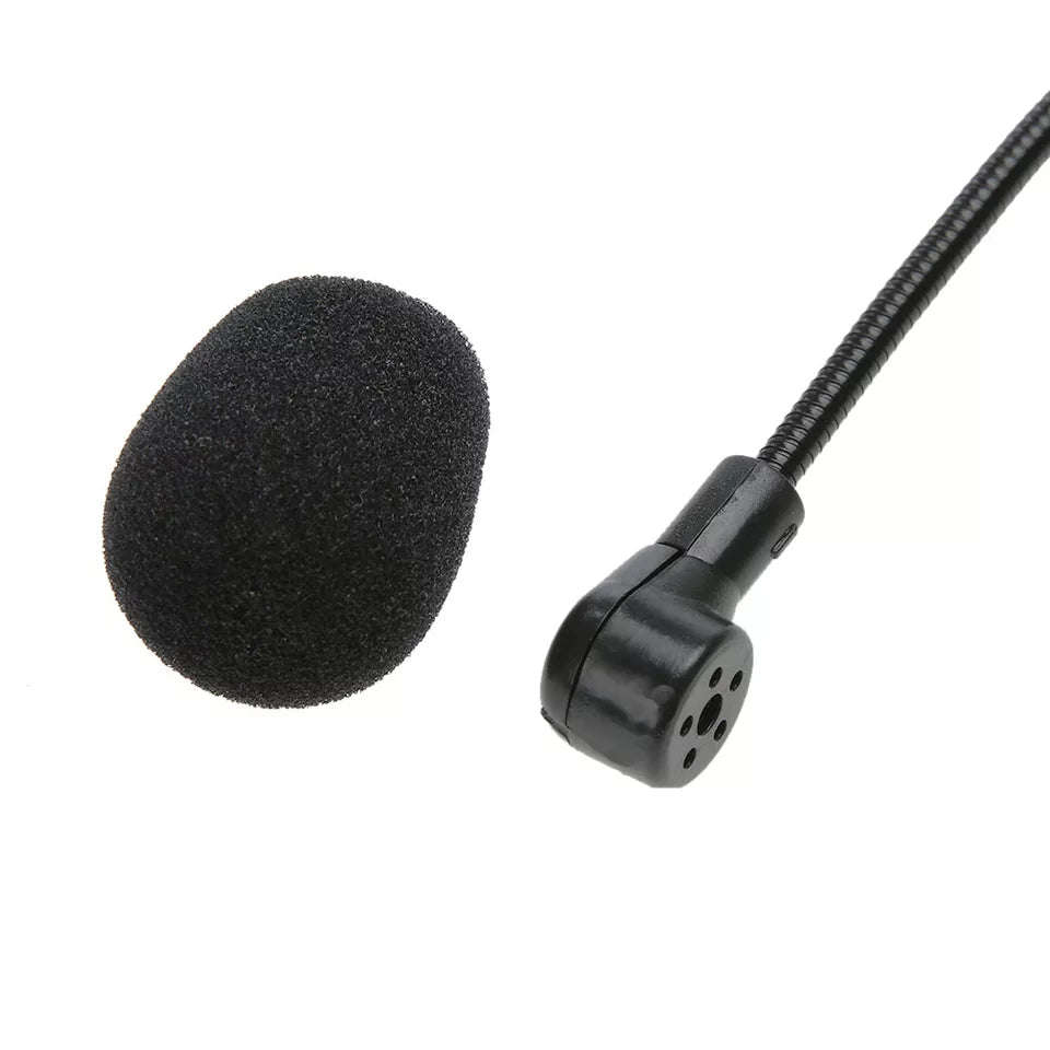 Portable 3.5mm Microphone External Hands-Free Mini Wired Collar Clip