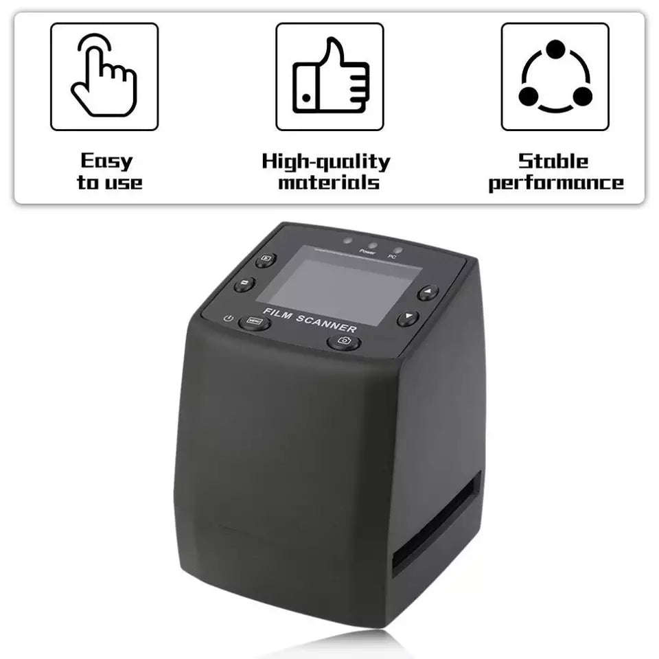 Portable Negative Film Scanner Slide Viewer Scanner Digital Color Photo Slide Film Converter Save...