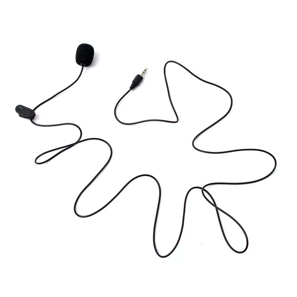 Portable 3.5mm Microphone External Hands-Free Mini Wired Collar Clip