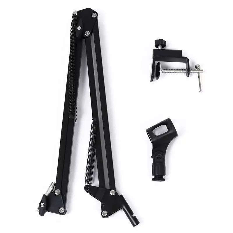 Extendable Recording Microphone Holder Suspension Boom Scissor Arm Stand Holder with Microphone C...