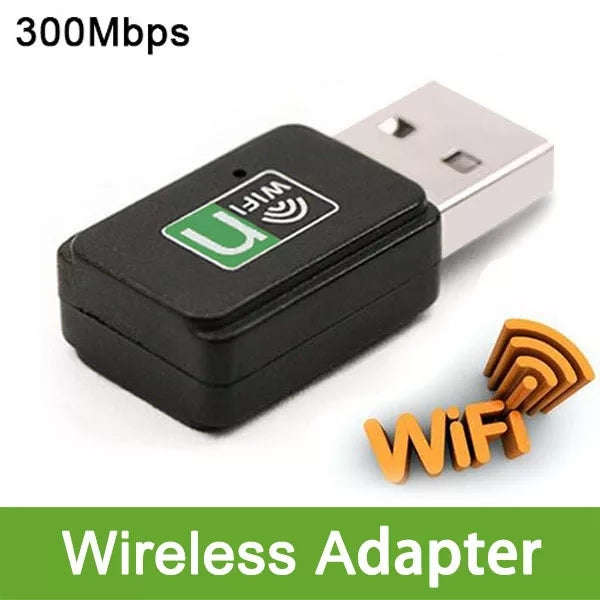 Mini USB 300Mbps Wifi Wireless Lan Network Internet Adapter