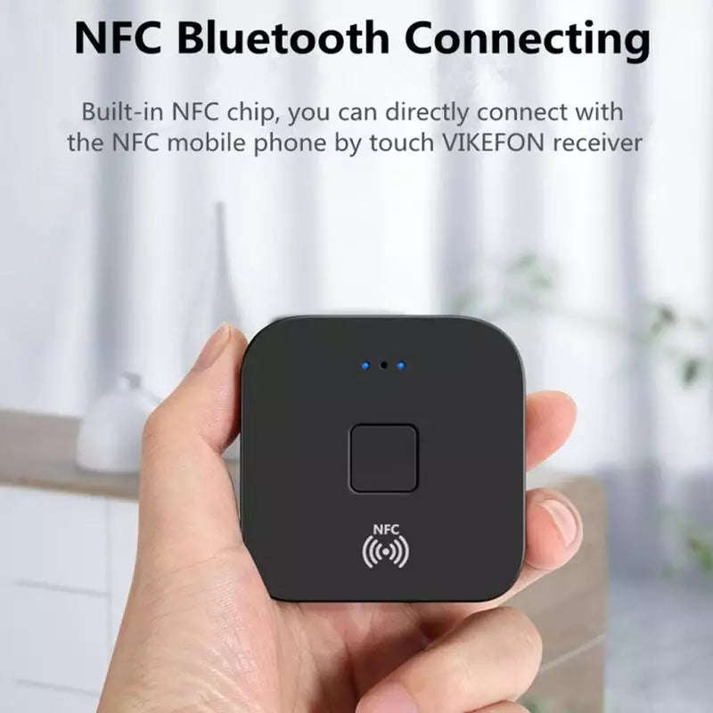 Bluetooth 5.0 Receiver 3.5mm AUX Jack RCA Music Wireless Audio Adapter Handsfree Call Mic NFC Car...