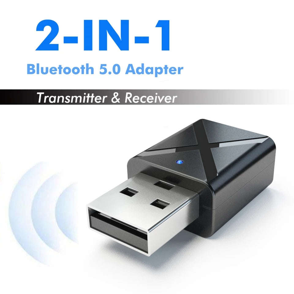 Bluetooth 5.0 Audio Receiver Transmitter Mini Stereo Bluetooth AUX RCA USB 3.5mm Jack For TV PC C...