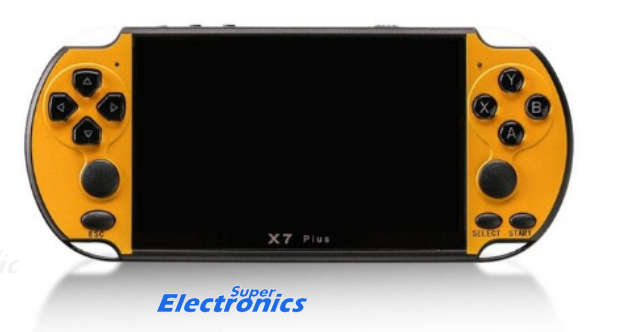 X7Plus 5.1" Colorful Screen Game Console Dual Rocker Handheld Retro Game Host - ORANGE