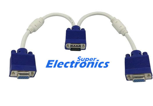 VGA 1 to 2 Splitter Adapter Cable