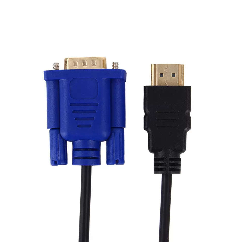 1080P HDMI VGA HD-15 Male 15Pin Adapter Cable Converter  1.8M