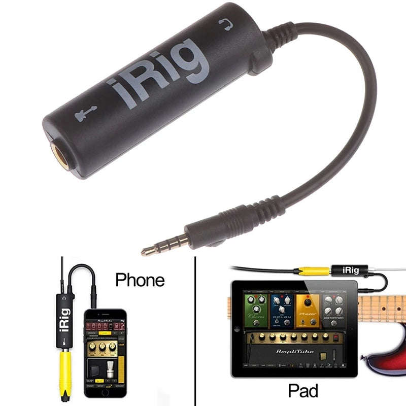 Guitar Interface I-Rig Converter Replacement Guitar for Phone Guitar audio interface Guitar tuner...