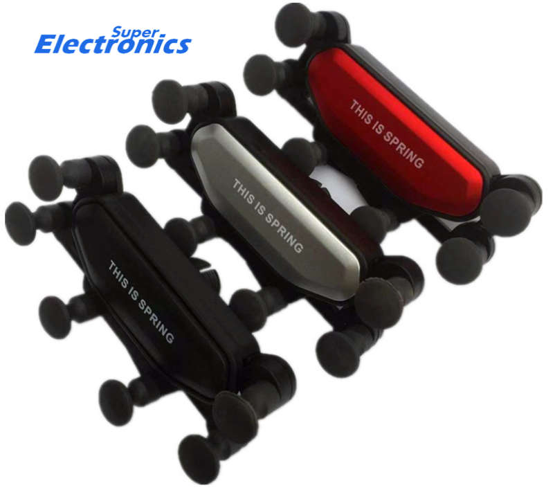 Universal Air Vent Car Mount Gravity Auto-Grip Car Phone Holder - BLACK