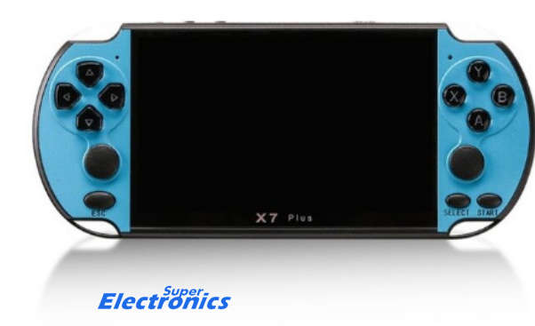 X7Plus 5.1" Colorful Screen Game Console Dual Rocker Handheld Retro Game Host - BLUE