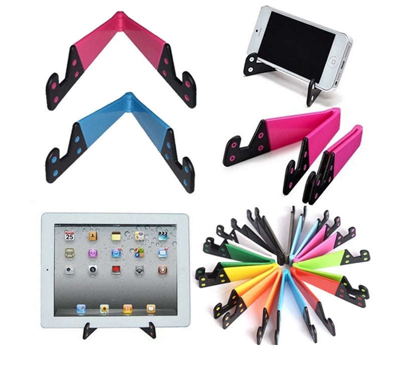 V-Type Folding 9.7 inch Phone Tablet Holder adjustable angle Desktop Tablet Phone Stand