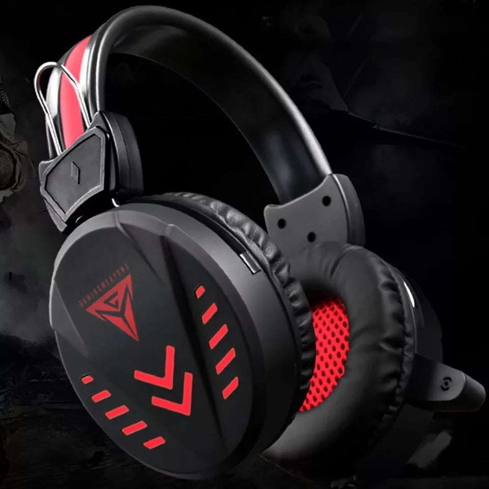 A1 Game Headsets 3.5Mm Wired Headphones Noise Cancel Earphone With Mic Colorful Led Light Volume ...