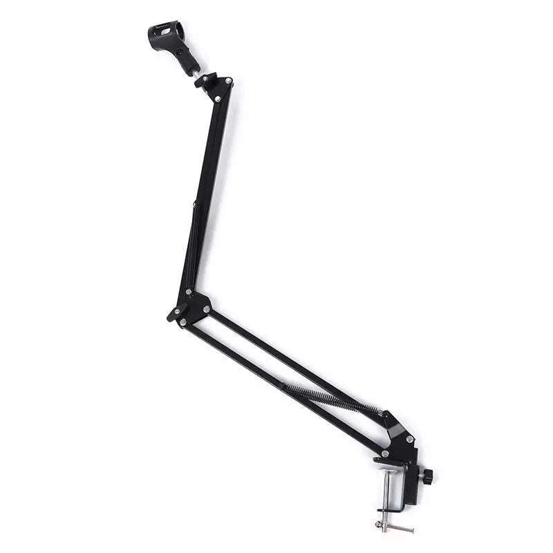 Extendable Recording Microphone Holder Suspension Boom Scissor Arm Stand Holder with Microphone C...