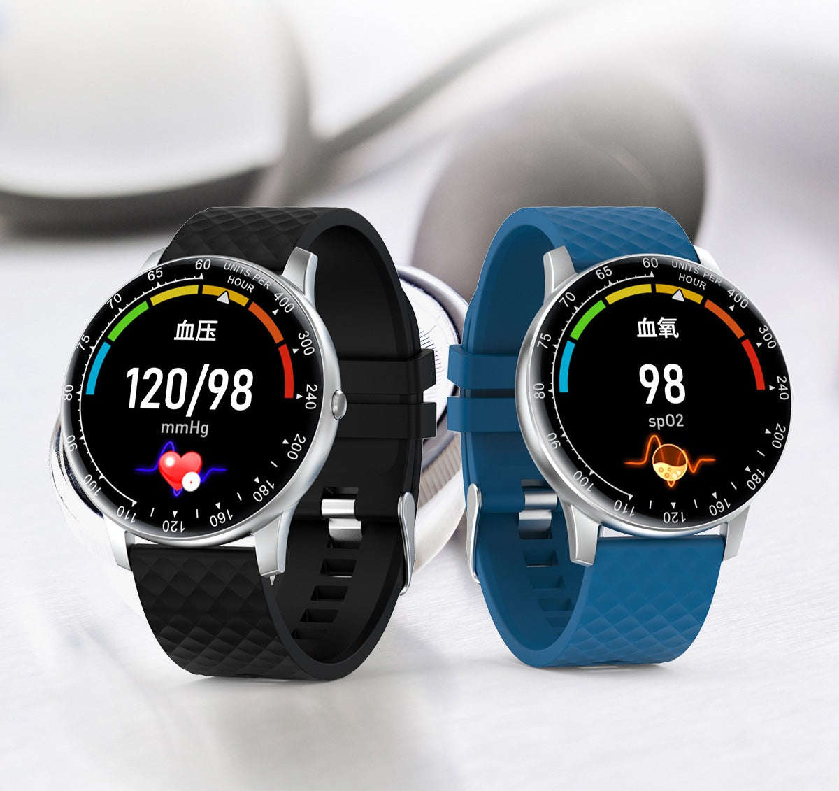 H30 Smart Watch IP68 Waterproof Heart Rate  Reminder Motion Tracking Sleep An... - Black with silver