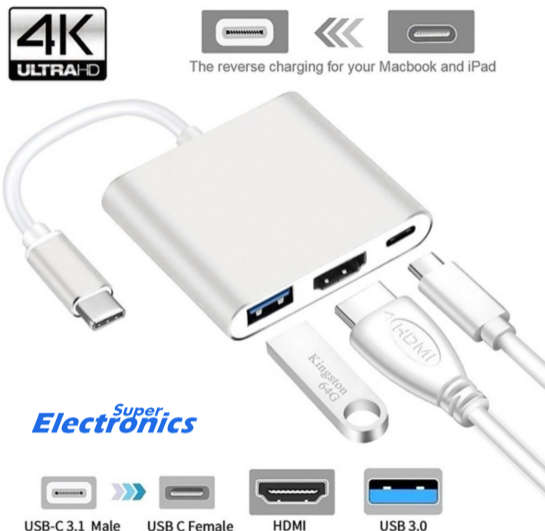 USB 3.1 USB-C Type-C to HDMI Digital USB OTG Adapter