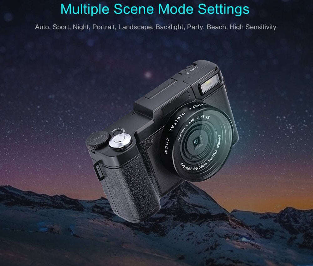 High Quality Max 24mp Digital Camera Full Hd 1080p Compact Camera