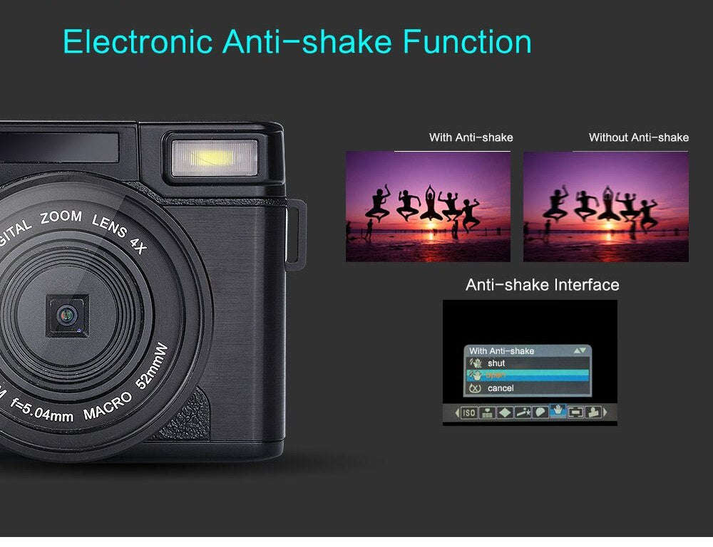 High Quality Max 24mp Digital Camera Full Hd 1080p Compact Camera