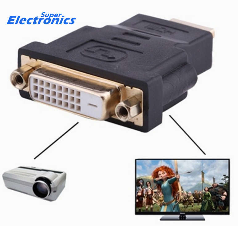 DVI-D Dual Link(24+1 pin) Female to HDMI Male Converter Adapter for LCD HDTV DVD