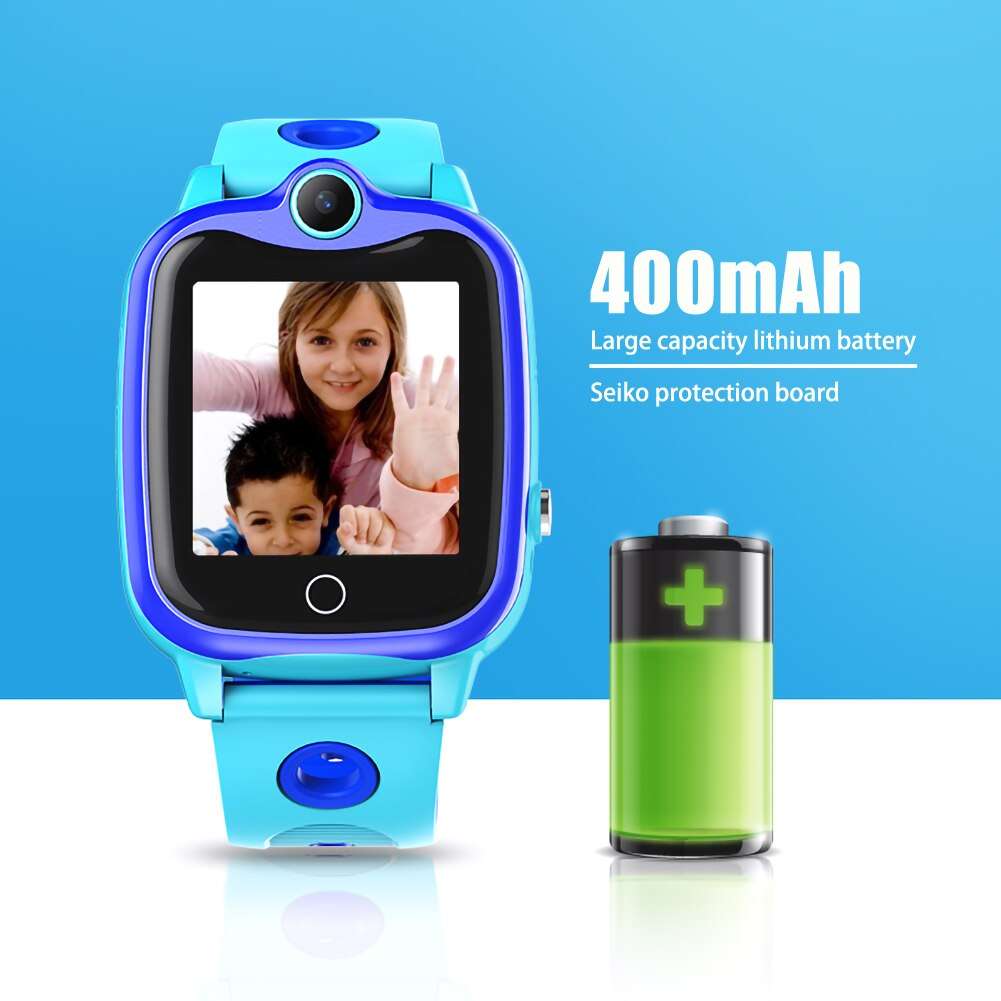 D06 Kids Smart Watch IP67 Waterproof Digital Children Wristwatch SOS Call Locator Anti Los... - Blue