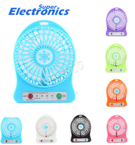Portable Rechargeable Mini FAN - BLUE