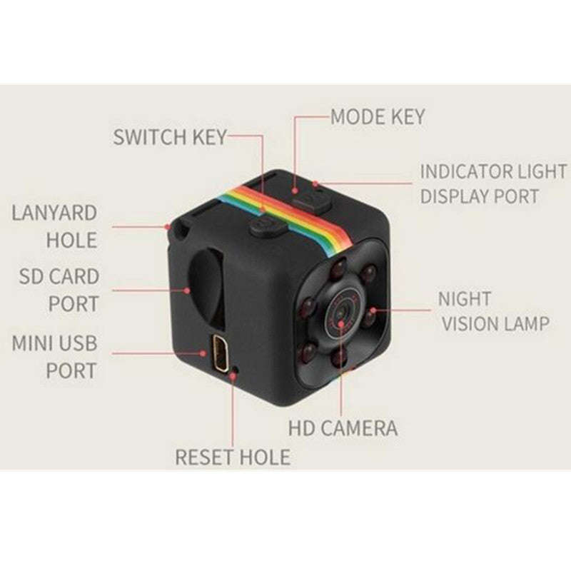 SQ11 Mini Camera 1080P Sport DV Mini Infrared Night Vision Monitor Concealed small Camera DV Vide...