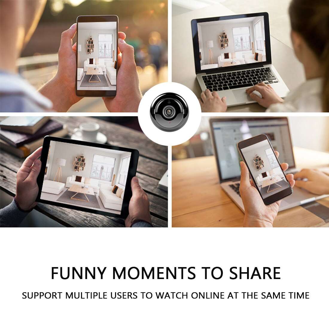 1080P WIFI Camera Wireless IP Camera Baby Monitor IR Night Vision Home Security Video Monitor Two...