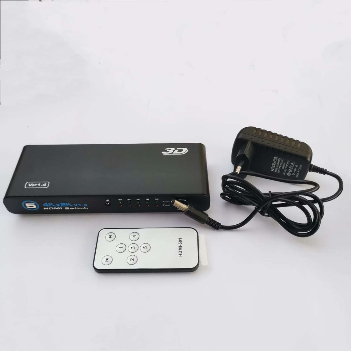 5 port HDMI Switch 5 in 1 out HDMI Switcher Converter adapter 1080p with IR remote