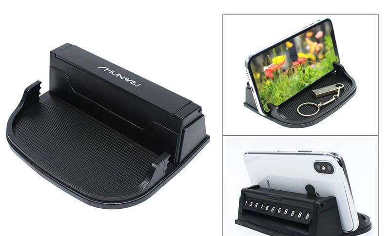 Auto Dashboard Car Parking Plate Hidden Number Telephone Support Stand