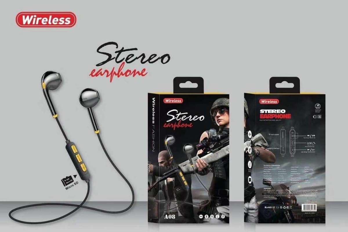 M 6700 Bluetooth Earphone with Micro SD Card Slot