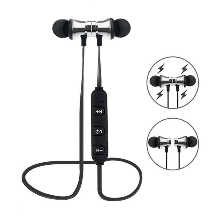 Magnetic Wireless bluetooth Earphone Music Headset Phone Neckband Sport Earbuds Earphone