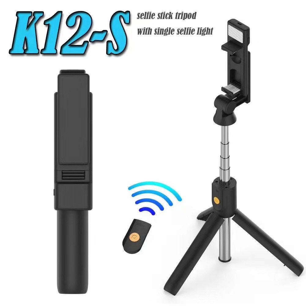 Handheld Gimbal Stabilizer Anti-Shake Selfie Stick Bluetooth Remote Control Tripod With LED Light