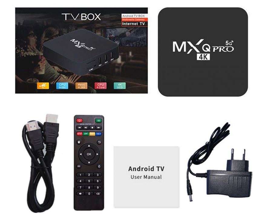 MXQ PRO 5Ghz Android 7.1 4K HD 3D 2.4G 5G WiFi Smart tv 1GB 8GB Android TV Box Media Player