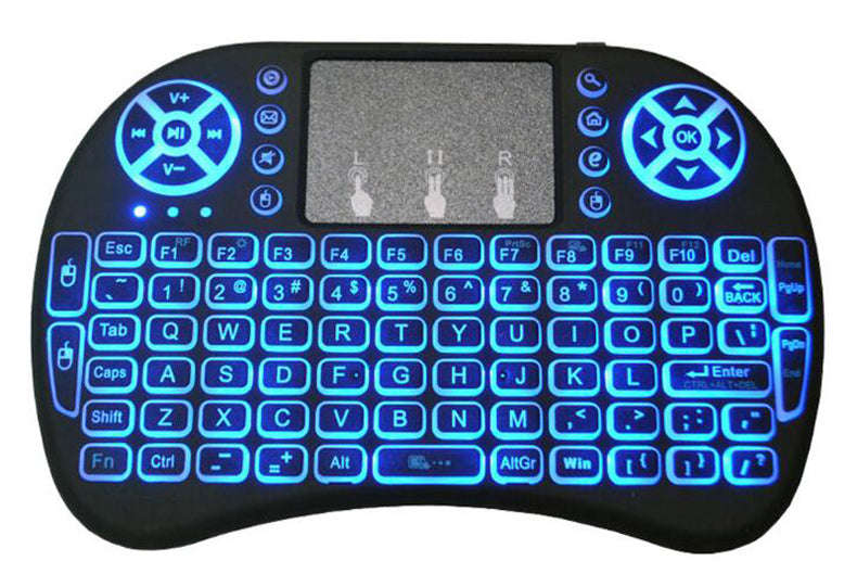 Mini Wireless Keyboard LED Backlit Air Mouse For Smart TV Google Android TV Box