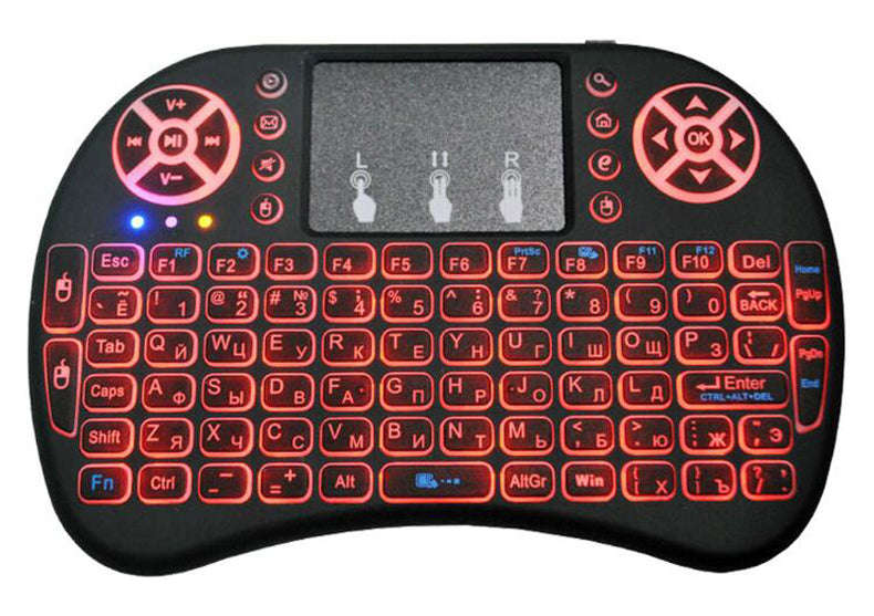 Mini Wireless Keyboard LED Backlit Air Mouse For Smart TV Google Android TV Box