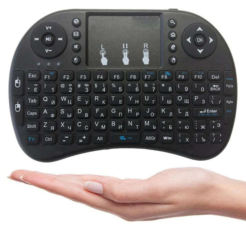 Mini Wireless Keyboard LED Backlit Air Mouse For Smart TV Google Android TV Box