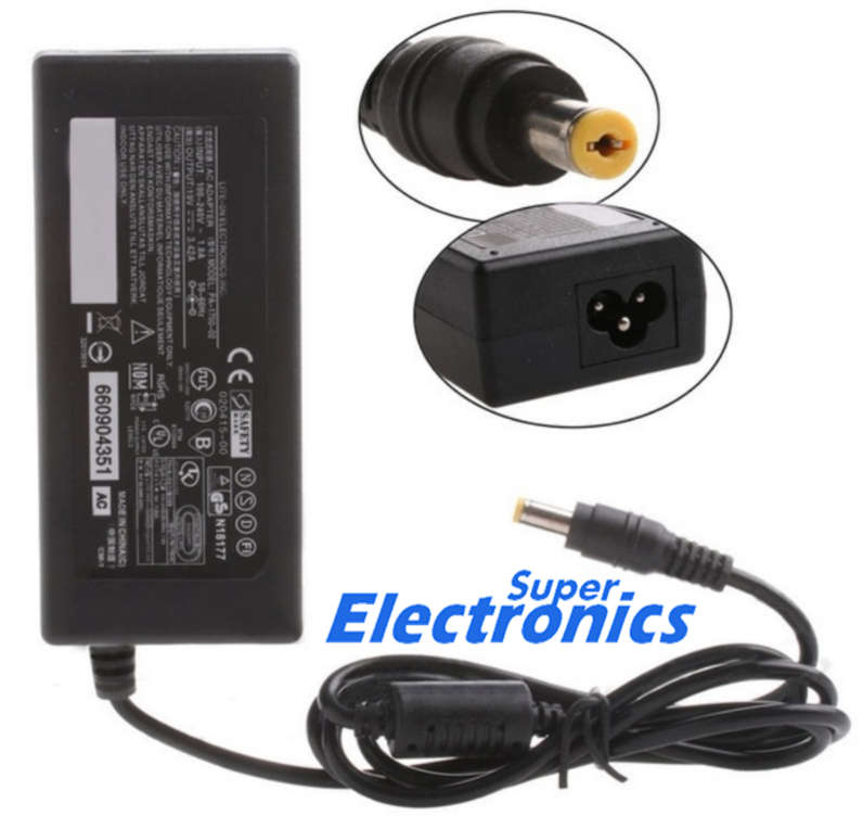 Acer Laptop Charger DC SIZE : 5.5*1.7