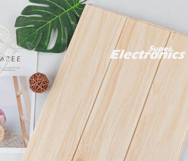 3D Wooden Wall Foam Sticker - Beige