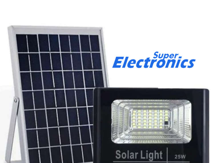 FOYU 8825 Solar Panel LED Spotlight  With Remote Control 25W